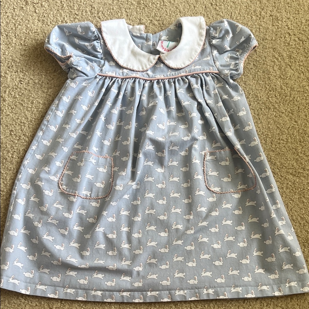 Shrimp and Grits Bunny Dress with Collar VGUC 7
